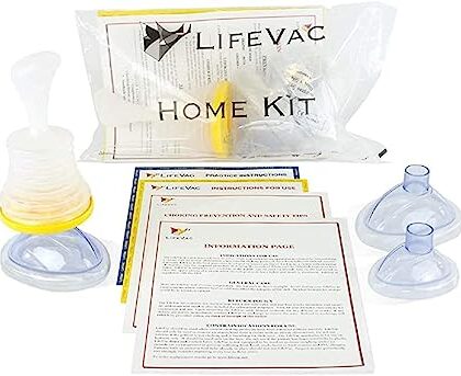 LifeVac Choking Rescue Device for Kids and Adults | Portable Airway Assist Device | First Aid Choking Device for Kids and Adults | Home Kit