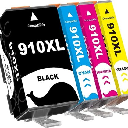 910XL Ink cartridges Replacement for HP 910 XL Ink Work for HP Officejet Pro 8020 8022 8025 8028 8030 8035 Printer(4 Combo Packs, Black, Cyan, Magenta, Yellow)